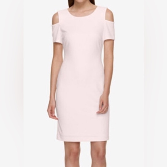 Women’s Tommy Hilfiger Cold Shoulder Midi Dress Plus Size 16 - Picture 2 of 16